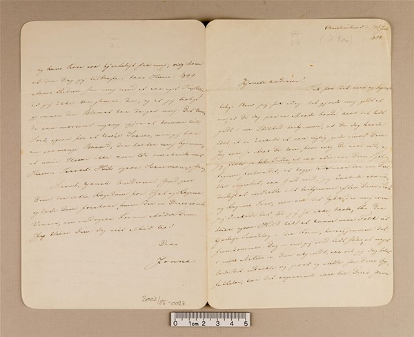 Brev til H.C. Andersen fra Jonna Stampe (19/07-1854)